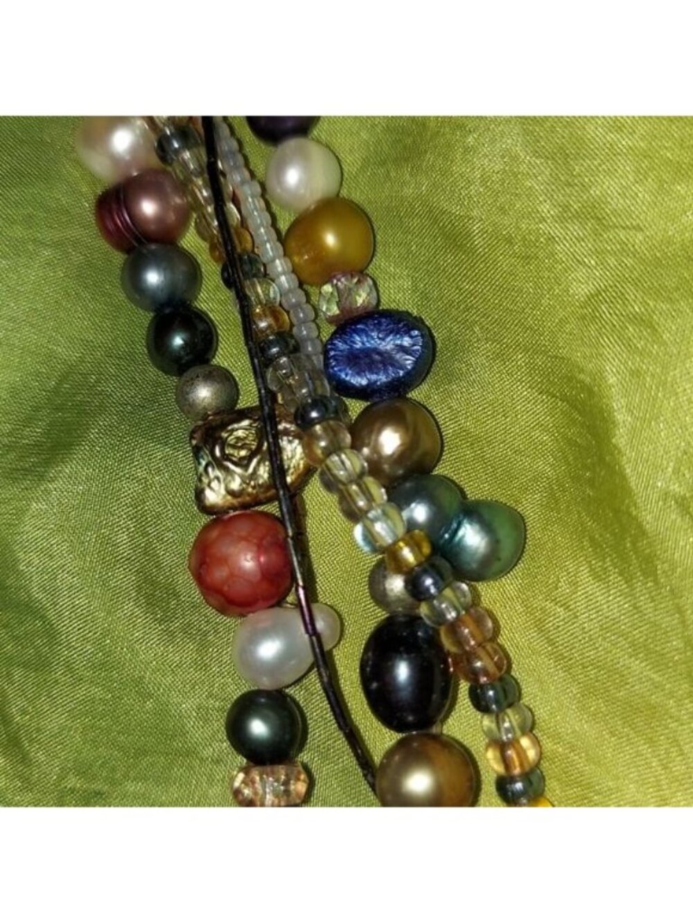 Cultured Pearl Beaded Vintage Necklace - Picture 5 of 9